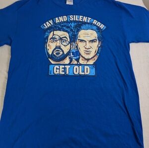 Jay & Silent Bob Get Old (Kevin Smith & Jason Mewes) Podcast T-shirt size Large